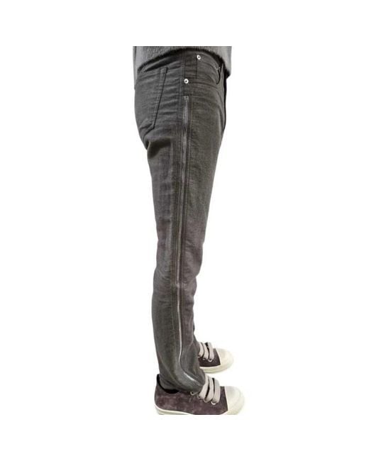 Rick Owens Gray Slim Fit Jeans for men
