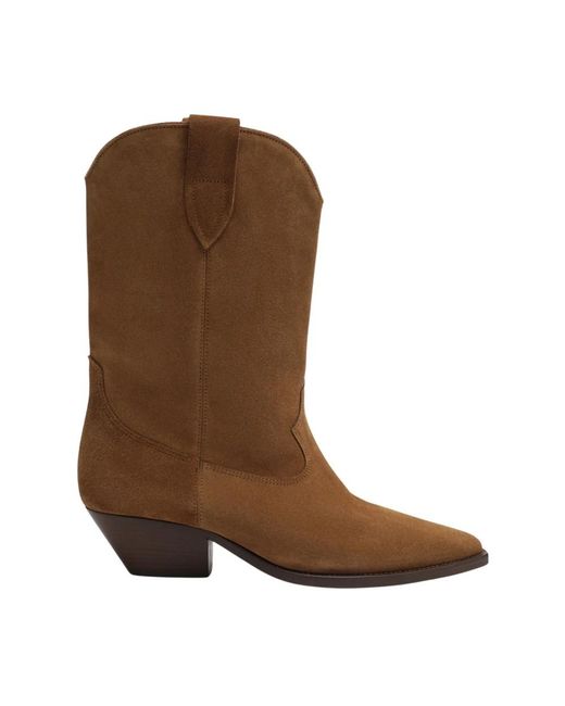 Isabel Marant Brown Cowboy & Biker Boots