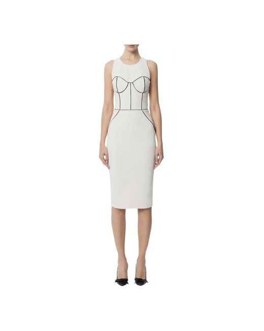 Elisabetta Franchi White Etuikleid
