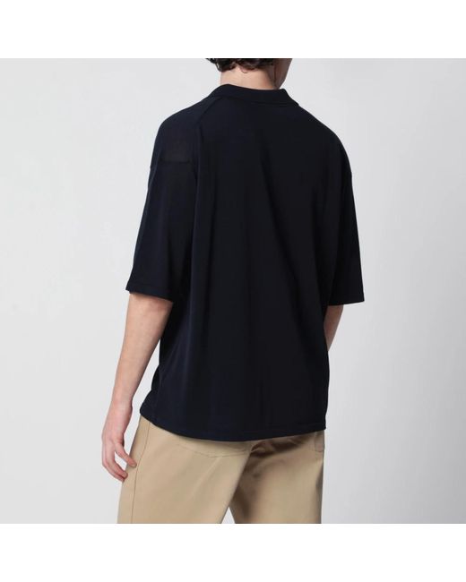 Roberto Collina Black Polo Shirts for men