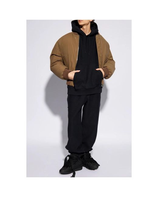 Burberry Hoodies & Sweatvesten ,Zwart ,Katoen Hoodie Met Logo-Patch in het Blue voor heren