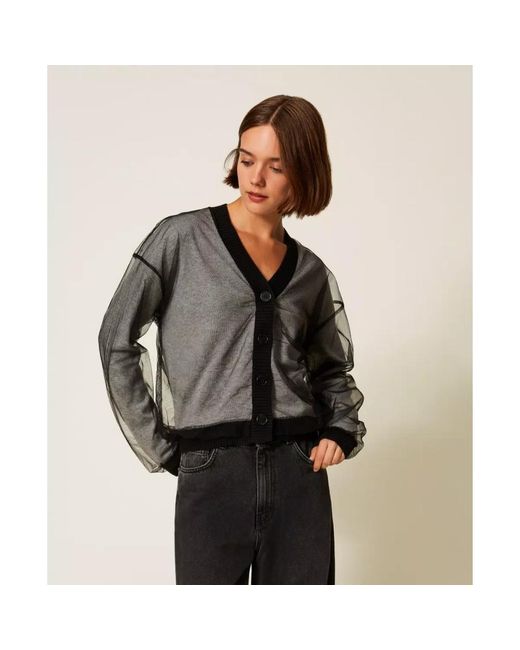 Cardigans Twinset en coloris Gray
