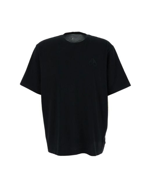 T-camicie di Moose Knuckles in Black da Uomo