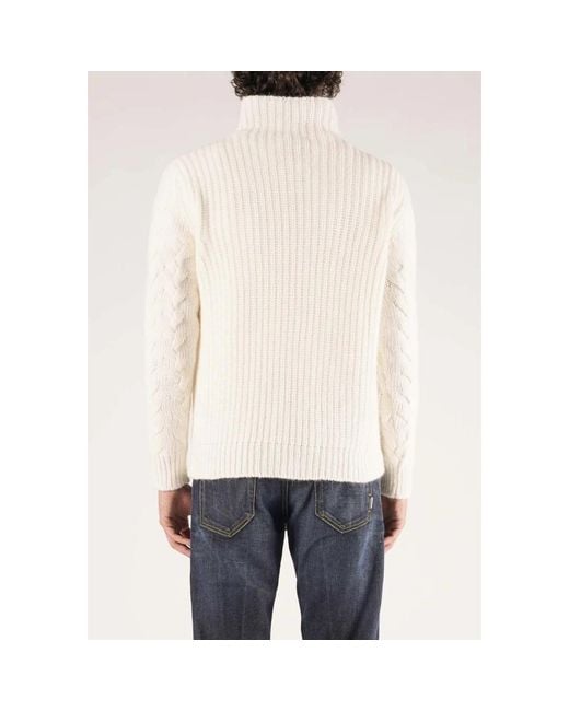 PT Torino White Turtlenecks for men