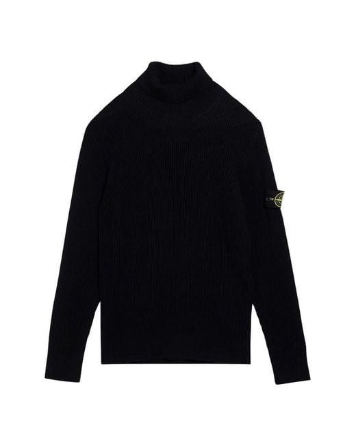 Stone Island Blue Turtlenecks for men