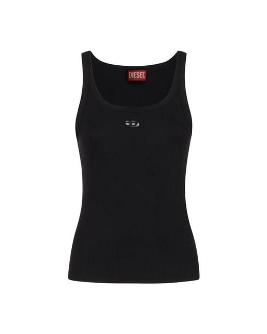 DIESEL Black Sleeveless Tops