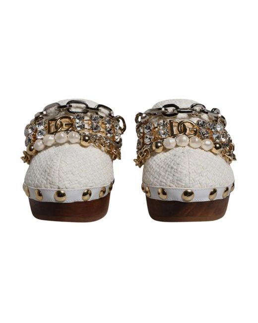Dolce & Gabbana Brown Heeled Mules