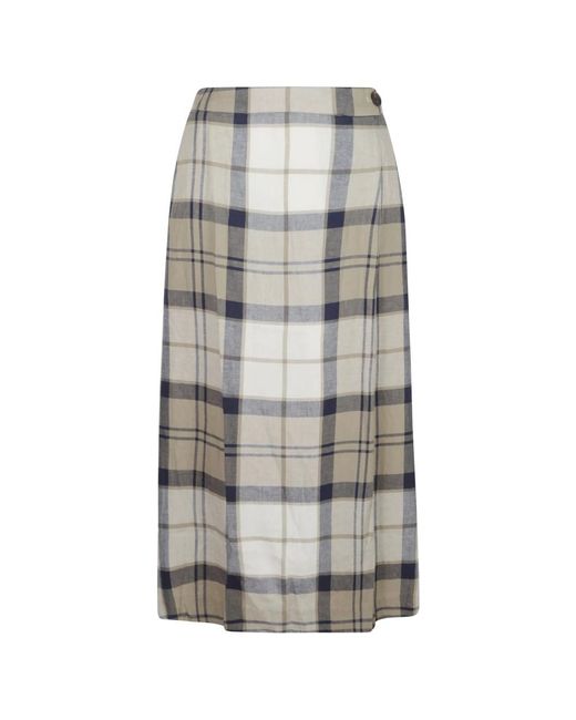 Midi Skirts Barbour de color Gray