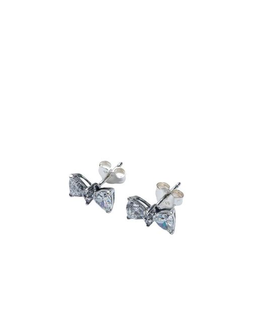 Pandora White Earrings
