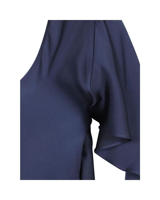 Silk95five Blue Midi Dresses