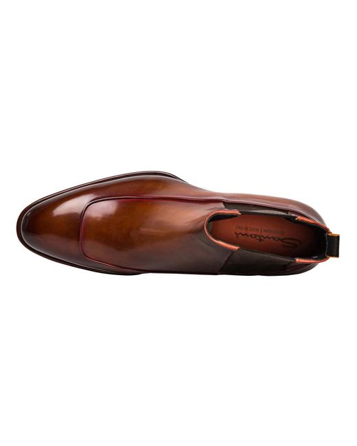 Shoes > boots > chelsea boots Santoni pour homme en coloris Brown