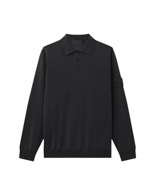 Stone Island Black Polo Shirts for men