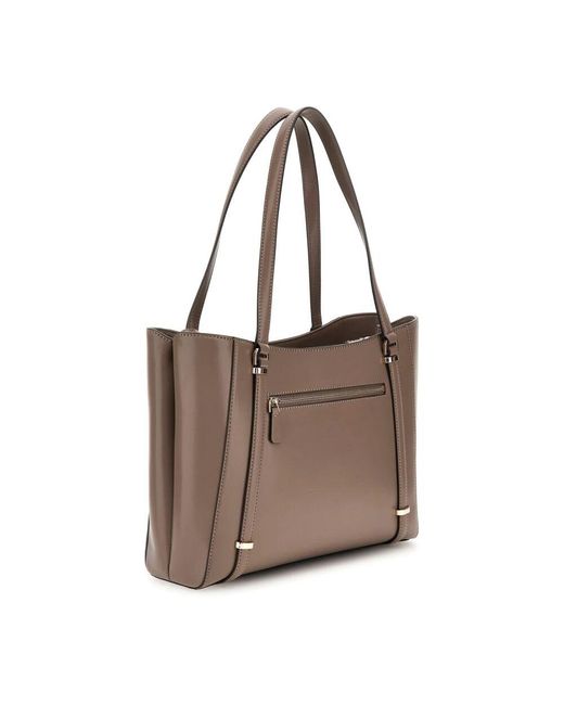 Guess Brown Daryna 2 fächer satchel tasche