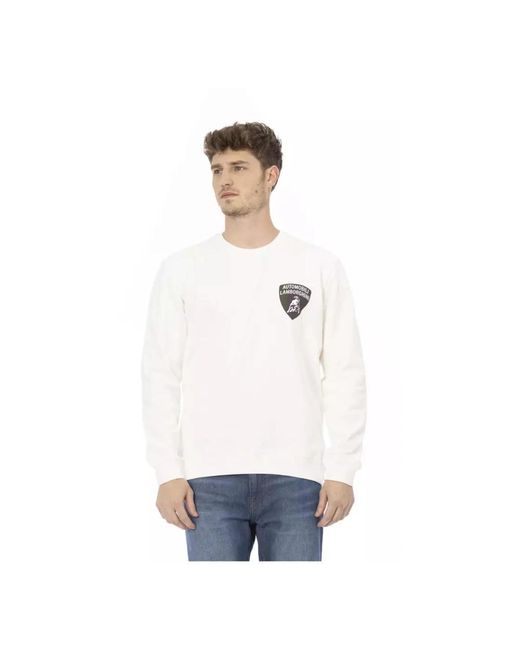Automobili Lamborghini White Sweatshirts for men