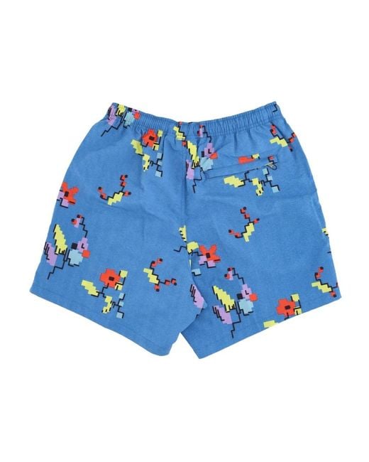 Obey Blue Casual Shorts for men