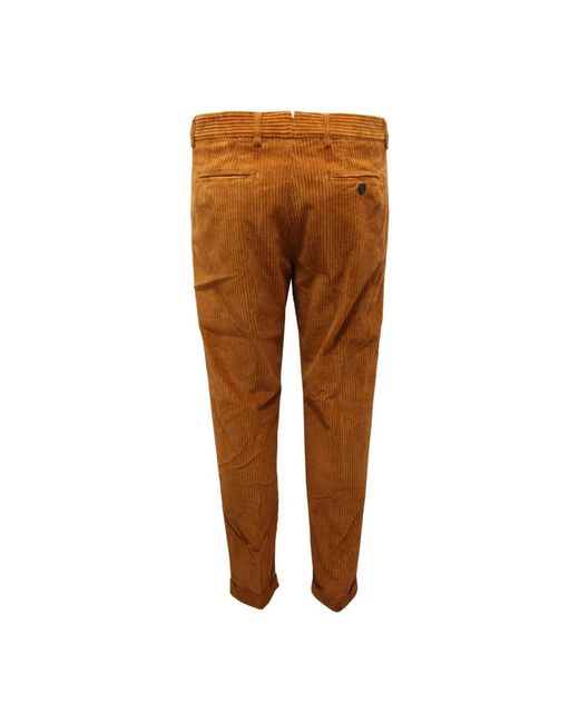 Berwich Brown Slim-Fit Trousers for men