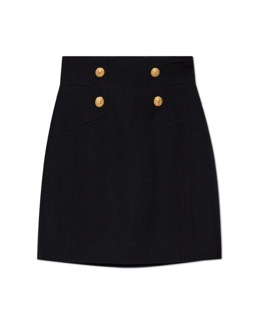Short Skirts Balmain en coloris Black