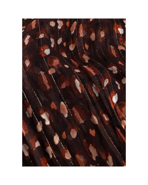 Notre-v Kleedjes ,Bruin ,Bruine Mini Jurk Nv-Gwen Stijl in het Brown