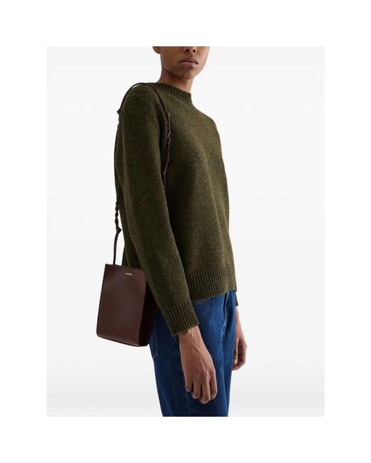 Jil Sander Brown Shoulder Bags