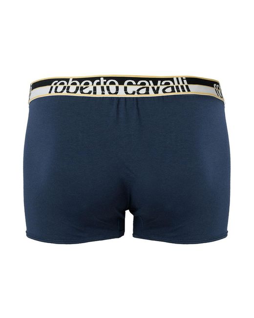 Roberto Cavalli Rubber Boxer Shorts in het Blauw voor heren - Lyst