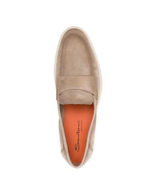 Santoni Natural Loafers for men