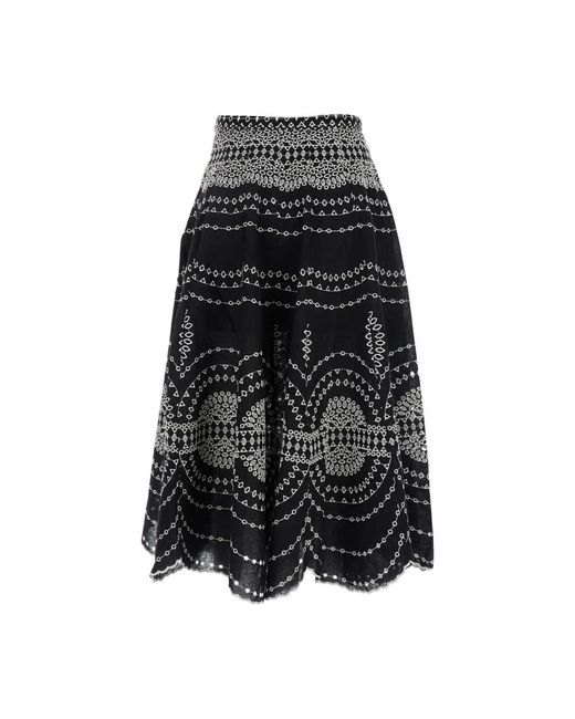 Midi Skirts Charo Ruiz de color Black