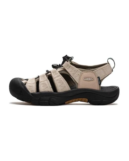 Keen Black Flat Sandals for men