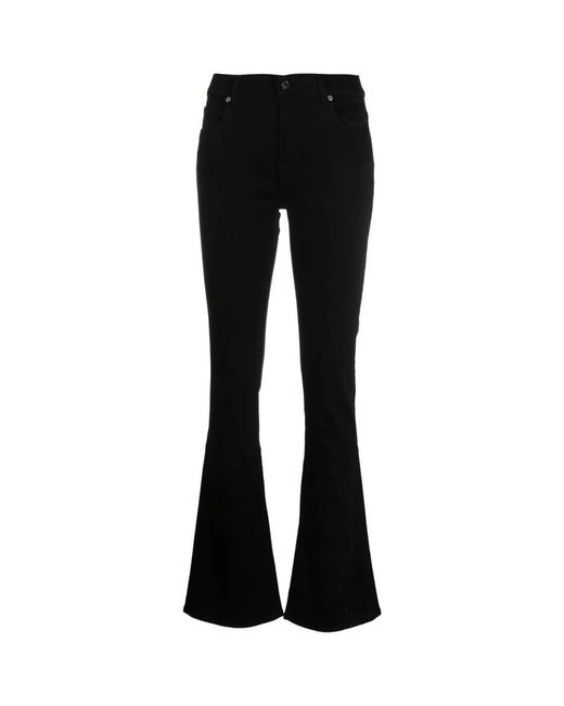 7 For All Mankind Black Boot-Cut Jeans