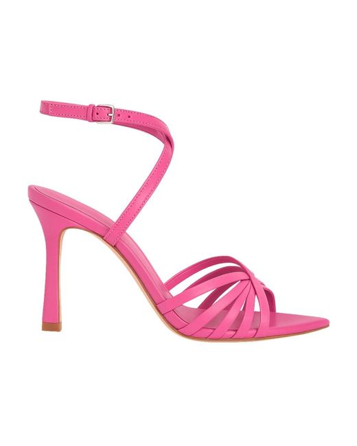 GISÉL MOIRÉ Pink High Heel Sandals