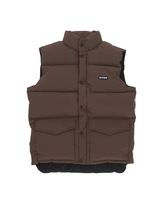 Iuter Brown Waistcoats for men
