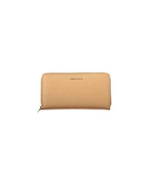 Coccinelle Natural Metallic soft wallet mit mehreren fächern
