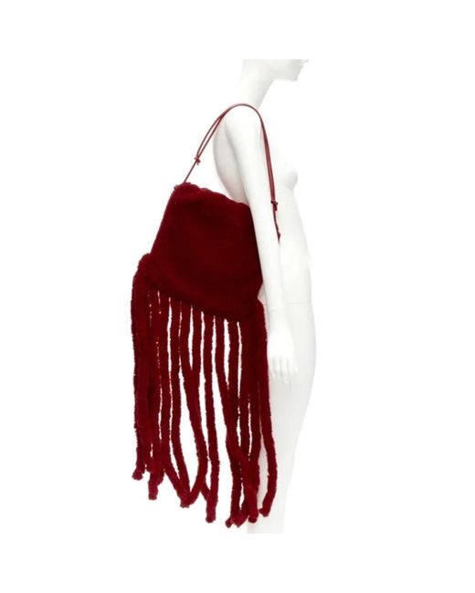 Bottega Veneta Red Shoulder Bags