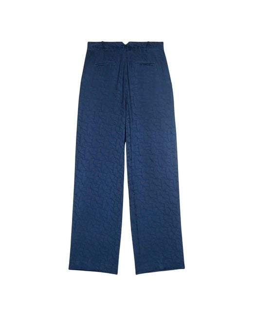 Ba&sh Blue Wide Trousers