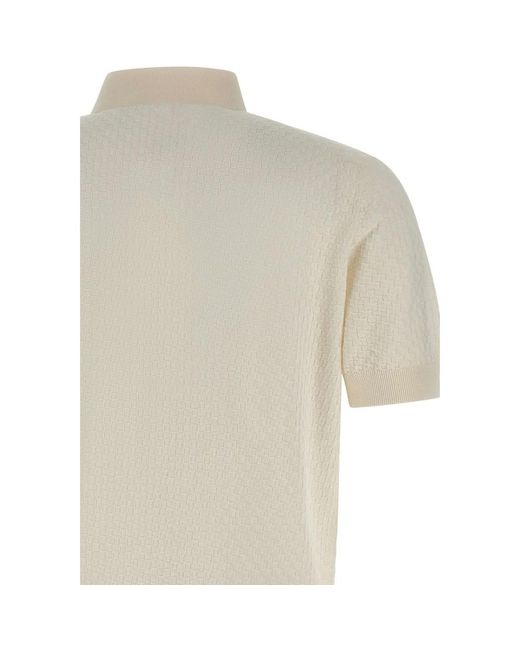 FILIPPO DE LAURENTIIS Natural Polo Shirts for men