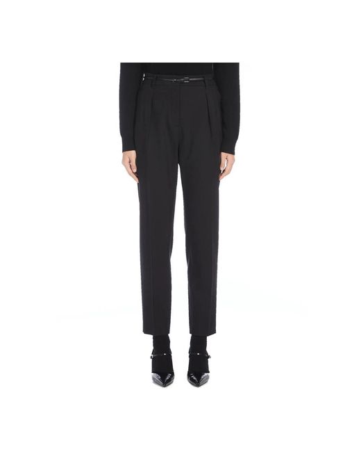 Max Mara Slim-Fit Trousers in het Black