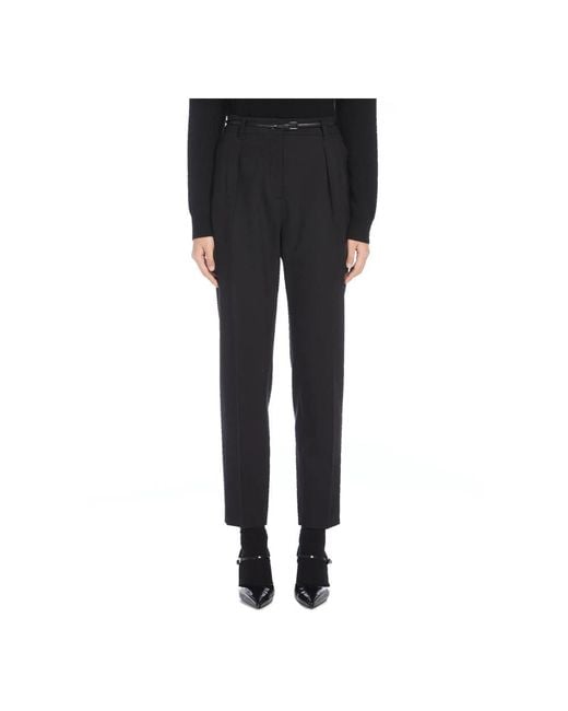 Max Mara Slim-Fit Trousers in het Black