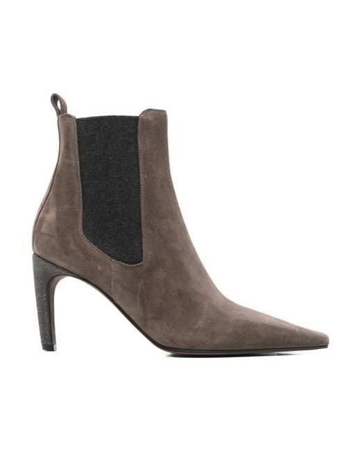 Brunello Cucinelli Heeled Boots in het Brown