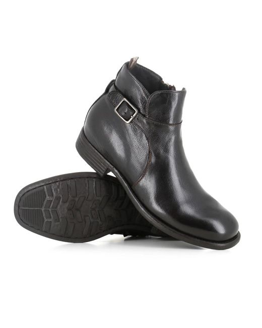 Officine Creative Black Ankle Boots
