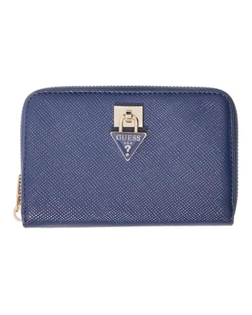 Guess Laurel Mini Wallet in het Blue