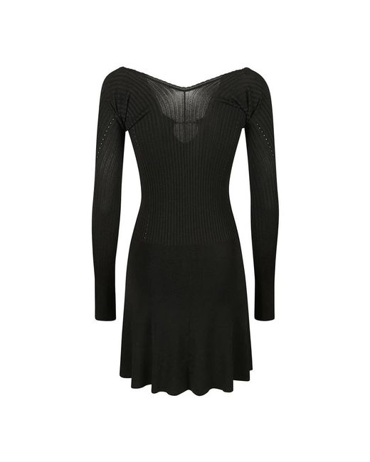 Jacquemus Black Knitted Dresses