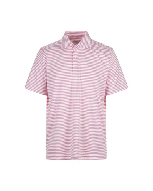 Fedeli Pink Polo Shirts for men