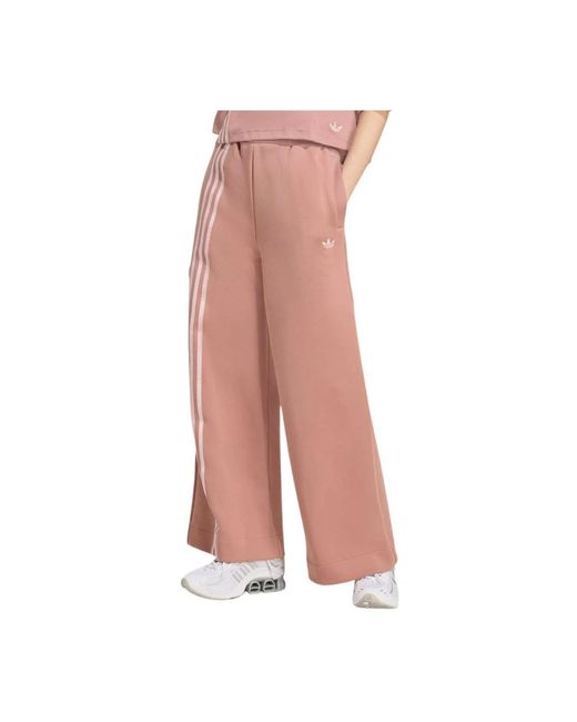 Wide Trousers Adidas Originals en coloris Pink
