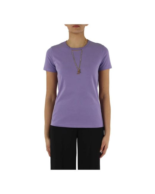 Elisabetta Franchi Purple T-Shirts
