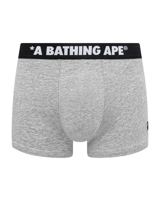 A Bathing Ape One Point Trunks in Gray für Herren