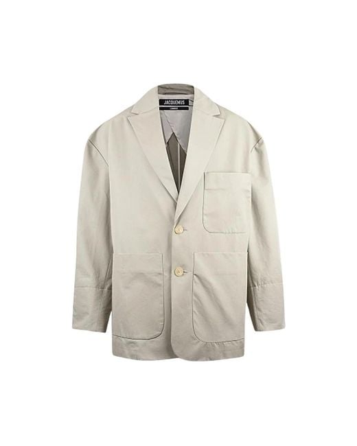 Jacquemus Gray Blazers