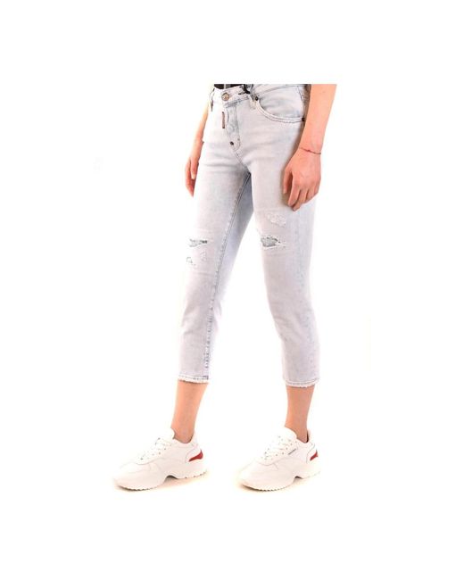 DSquared² Pink Cropped Jeans