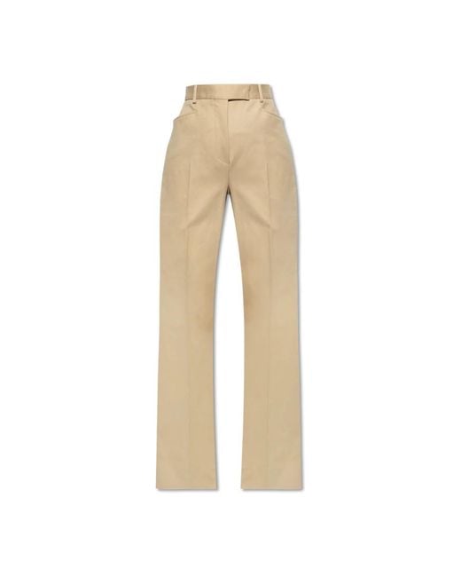 Tom Ford Wide Trousers in het Natural