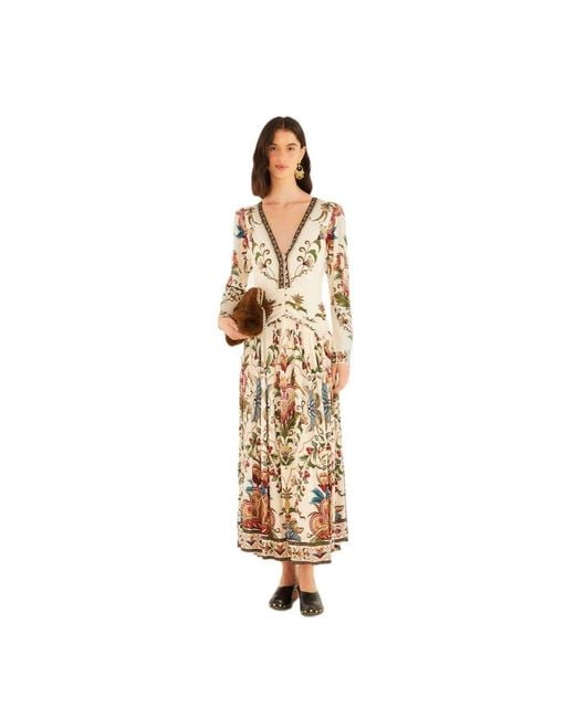 Farm Rio Metallic Midi Dresses