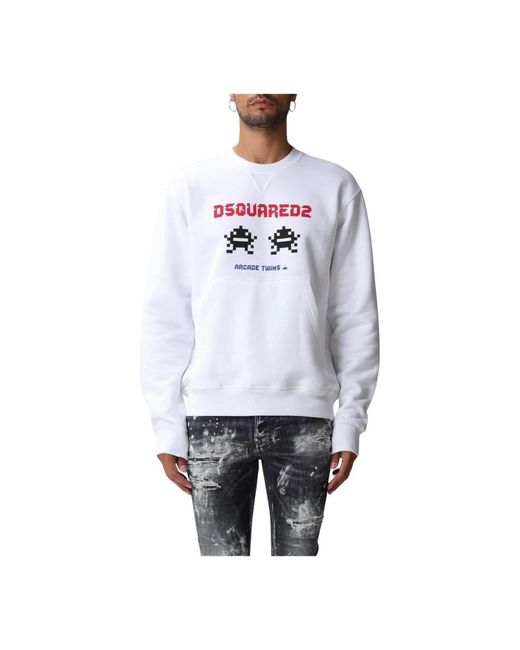 DSquared² White Sweatshirts for men