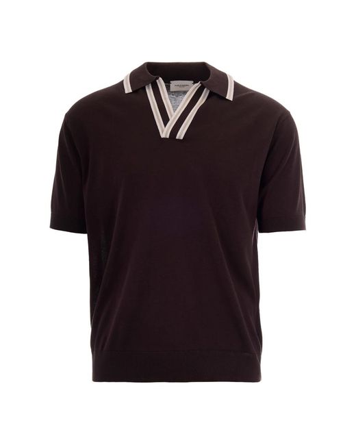 Paolo Pecora Black Polo Shirts for men